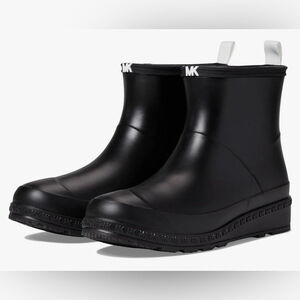 Nib Michael Kors Mac Black Rain Boots